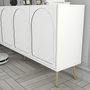 Hanah Home Lyon 80 Consola Blanco y Dorado